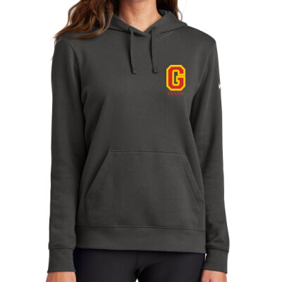 GMA - Ladies Club Fleece Sleeve Swoosh Pullover Hoodie Thumbnail