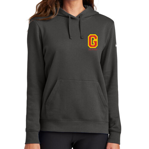 GMA - Ladies Club Fleece Sleeve Swoosh Pullover Hoodie Thumbnail